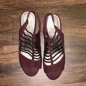 Burgundy heels